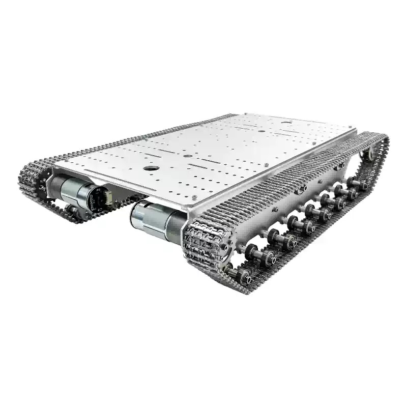 Lielas slodzes kāpurķēžu šasijas ROS atvērtā pirmkoda robots