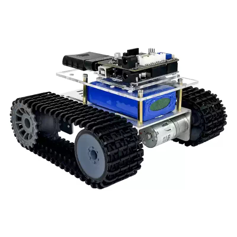 Mini kāpurķēžu robota šasija