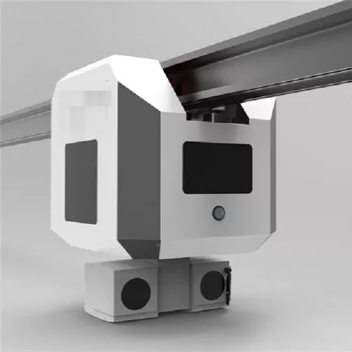 Uz sliedēm uzstādīts robots