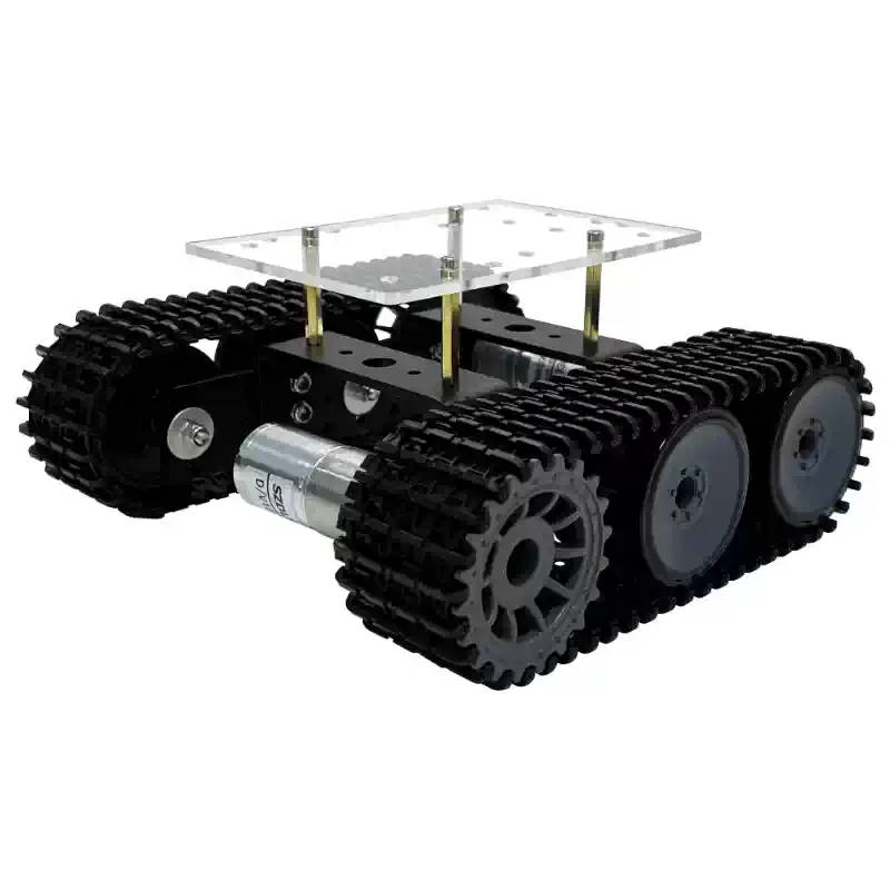 Viedā elektriskā kāpurķēžu šasija DIY robota šasija