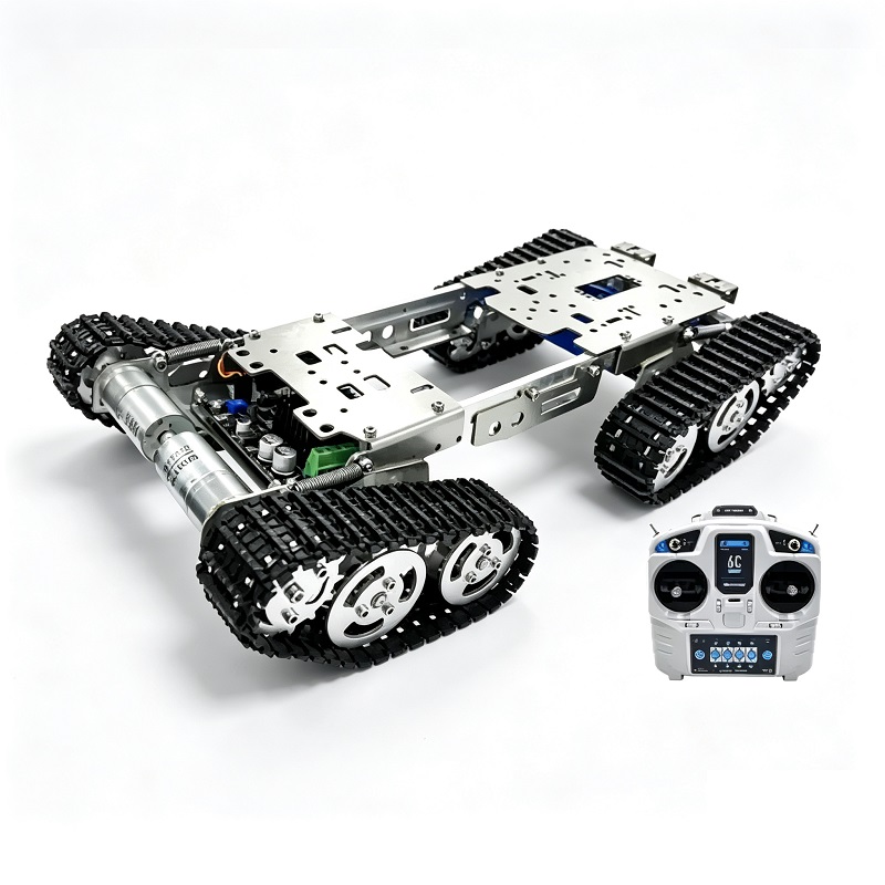 Kāpurķēžu robotu šasijas bezceļu kāpurķēžu platforma